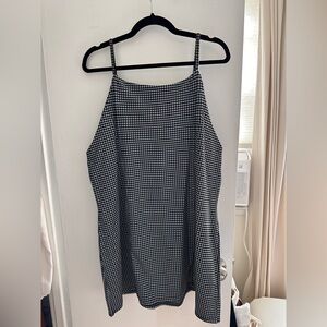 Plus Size Boohoo Monochrome Checkered Dress